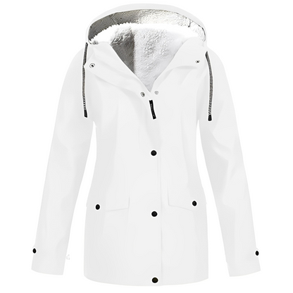 Elvira - Fleece-Lined Raincoat for Women