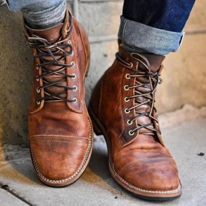 Jason – Bottes en Cuir Durables pour Hommes