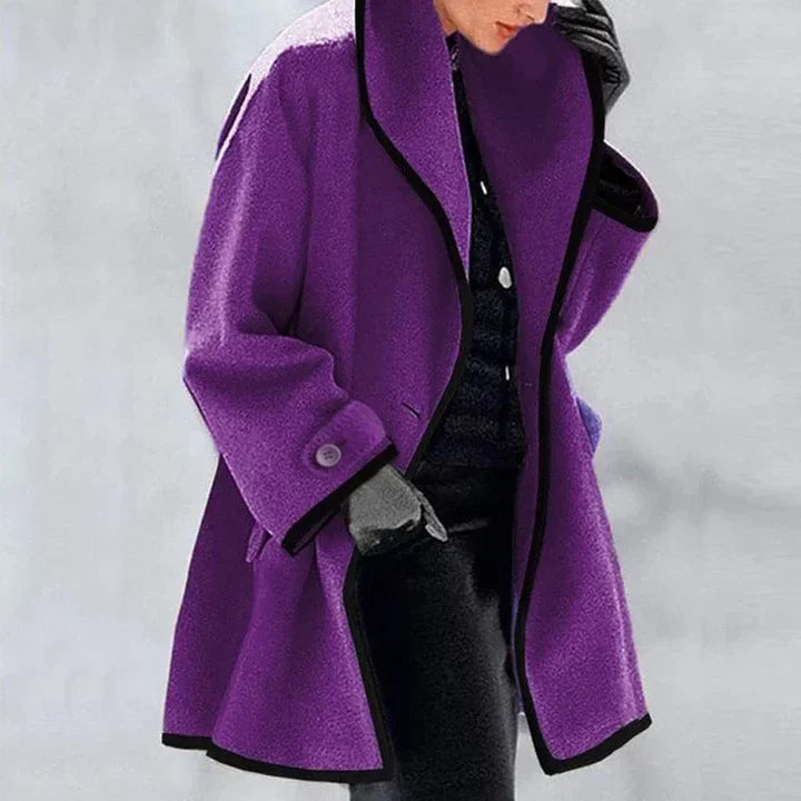 Synthia™ | Manteau Long à Col Châle